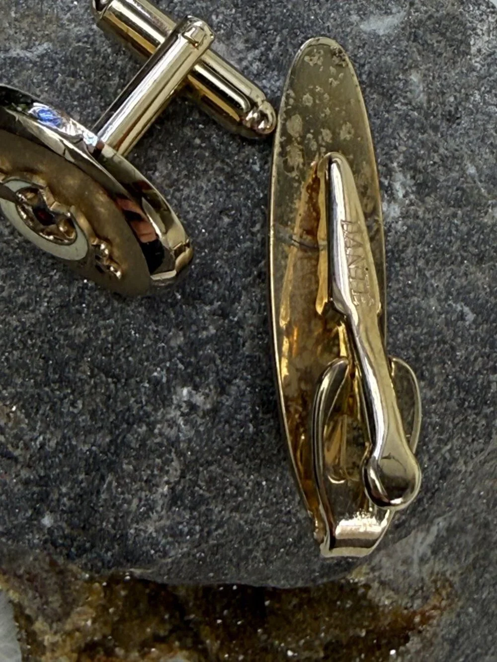 Vintage Shriners Cufflink & Tie Bar Set Dante Brand